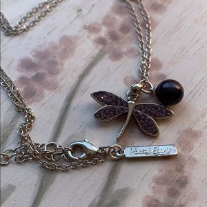 Dragonfly and Pearl Necklace